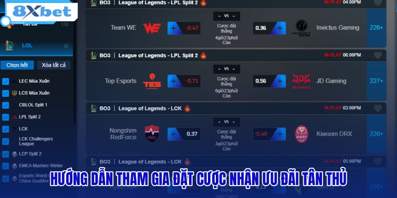 Esports - Lịch Thi Đấu Và Trực Tiếp Tỷ Lệ Kèo 8XBET - HIVEX.BABY