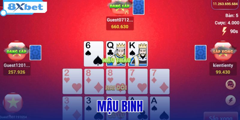 Mậu Binh - Tải App 8XBET Chơi Đổi Thưởng Tặng 128K - HIVEX.BABY